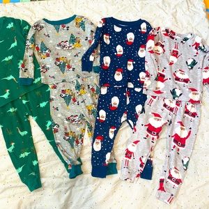18 month and 2T Christmas/holiday pajamas
